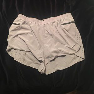 Nike running shorts.