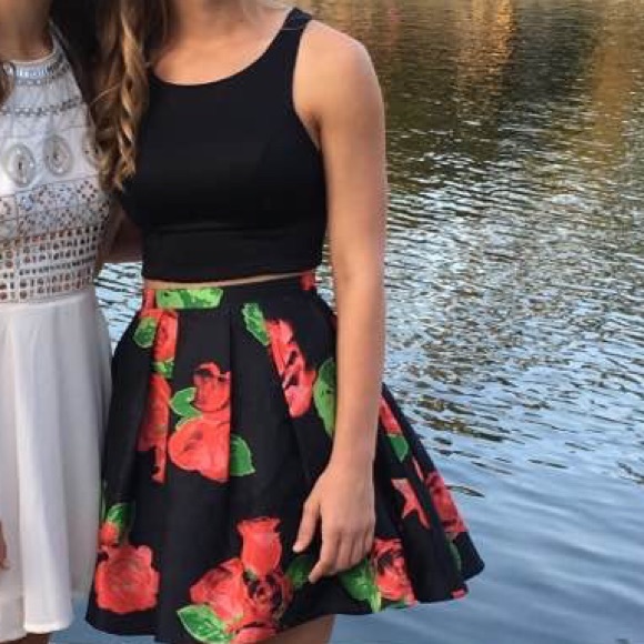 Two piece homecoming dress