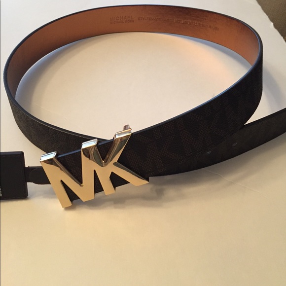 KORS Michael Kors Accessories - Michael Kors awesome belt brown belt w gold