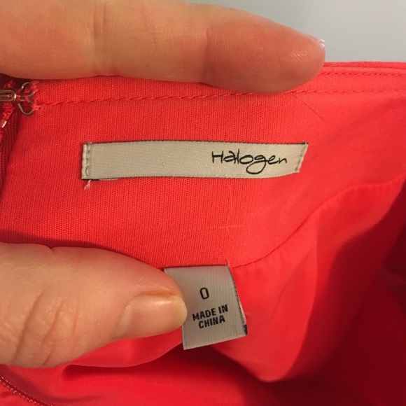 Halogen Coral colored pencil skirt - Picture 4 of 4