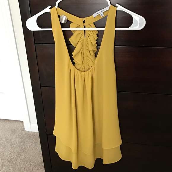 Naked Zebra Tops - Naked Zebra Yellow Top