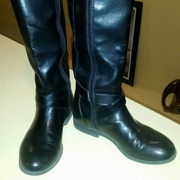 Liz Claiborne Black Leather Boots