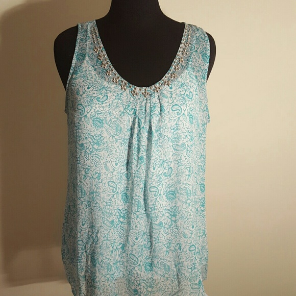 Christopher & Banks Sleeveless Flowing Top