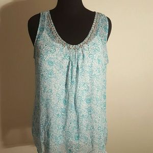 Christopher & Banks Sleeveless Flowing Top