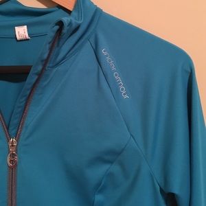 Teal Under Armour Fitted sweatshirt