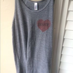AMERICAN APPAREL GREY LOVER TANK size XS