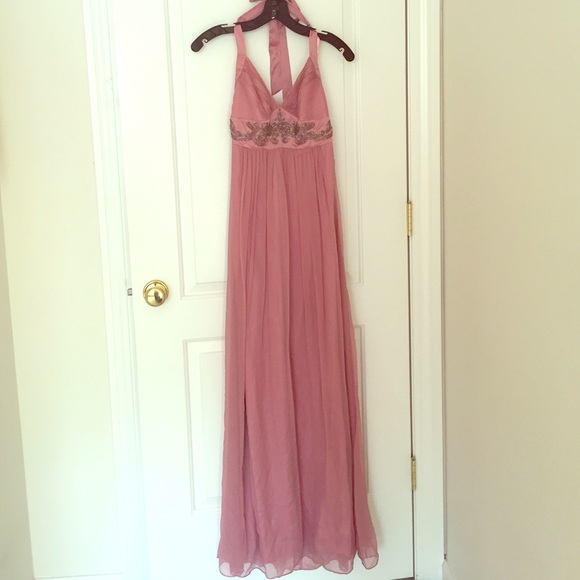 ⚡️CLOSET CLOSING⚡️BCBG silk halter dress NWT