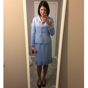 NWT Collections for Le Suit Sky Blue Suit