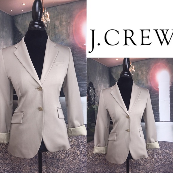 J. Crew Jackets & Blazers - J. CREW Light Khaki Blazer