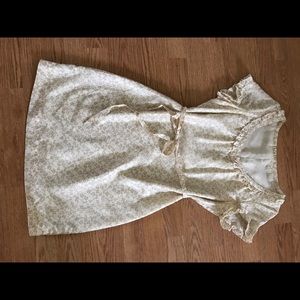 Floral tan mini dress