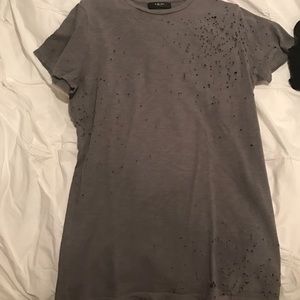 Amiri Tee Grey Men's Medium