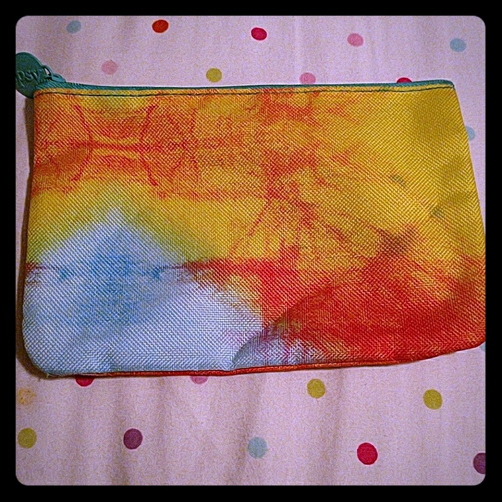 Tye dye make-up bag