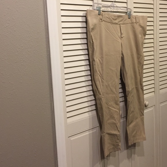 Old Navy Side Panel Maternity Pixie Khaki Pants