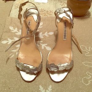 Manolo Blahnik 37.5 heels, USED