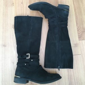 Steven Madden leather black boots