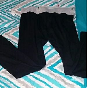 Athletic yoga pants with wide Band , med