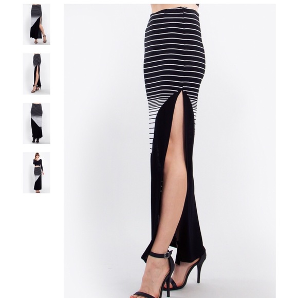 Side Swept Maxi Skirt - Picture 2 of 4