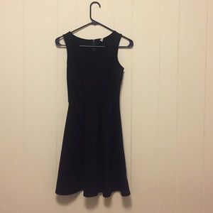 Little black sleeveless dress
