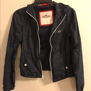 Navy rain jacket
