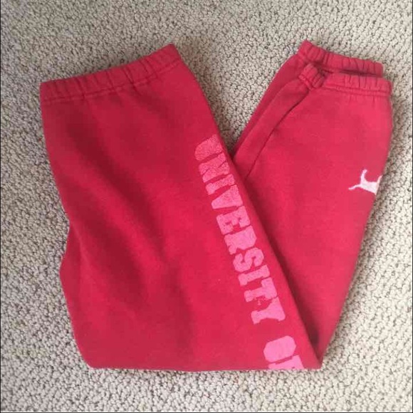 PINK cropped sweats.