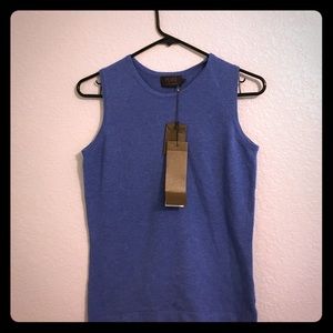 NWT PURE Cashmere sweater vest/tank, blue