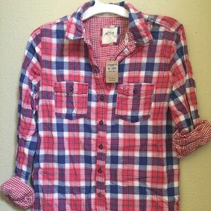 Women's plaid Hollister shirt
