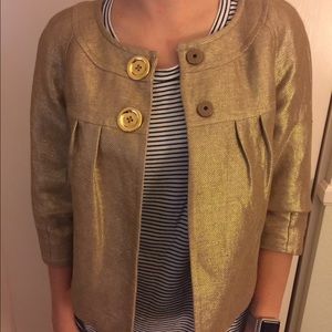 Michael Kors- gold crop cocktail jacket