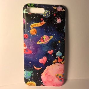 NEW outer space iPhone 7 plus full coverage case