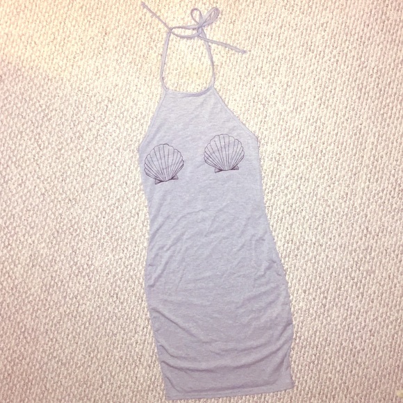 Shell Halter Top Dress