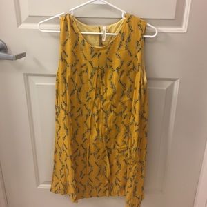 Yellow Feather Dress