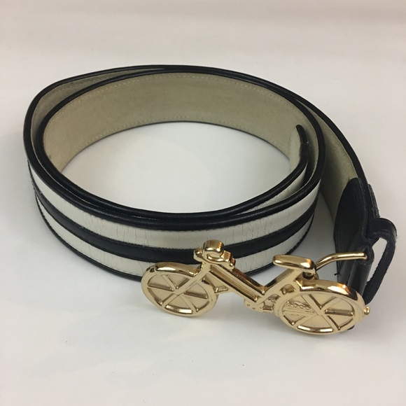Cynthia Rowley Accessories - Cynthia Rowley Black & White Bicycle Belt Cynthia Rowley Accessories - Cynthia Rowley Black & White Bicycle Belt