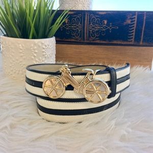 Cynthia Rowley Accessories - Cynthia Rowley Black & White Bicycle Belt Cynthia Rowley Accessories - Cynthia Rowley Black & White Bicycle Belt