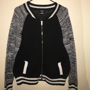 Paper Heart zip up sweater
