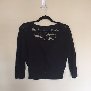 American Eagle Black Dressy Cardigan