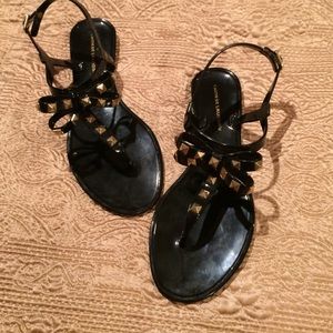 Woman's black sandals