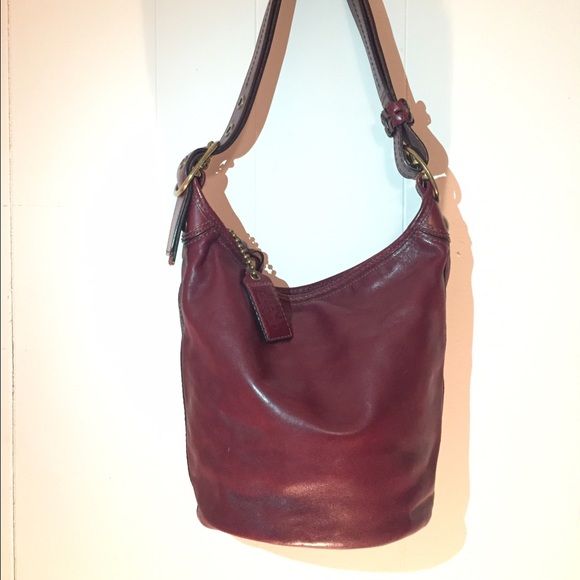 Vintage Burgundy Coach Purse