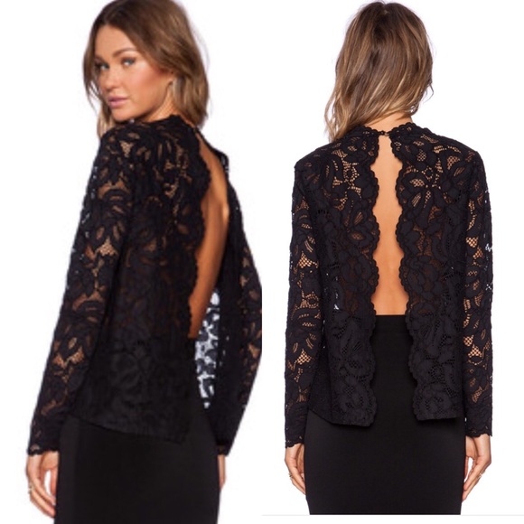 Alexis Tops - Alexis "Anguilla" Lace Open Back Top. XS