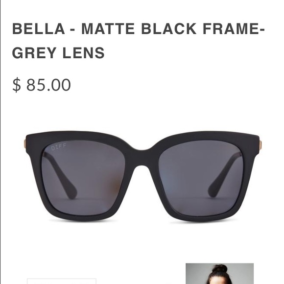 Gently used DIFF BELLA BLACK SOLD OUT GLASSES. - Picture 1 of 3