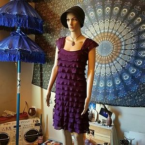 💕❗Price Drop ❗💕Purple Sleeveless Flapper Dress