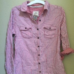 Women's striped Hollister button down