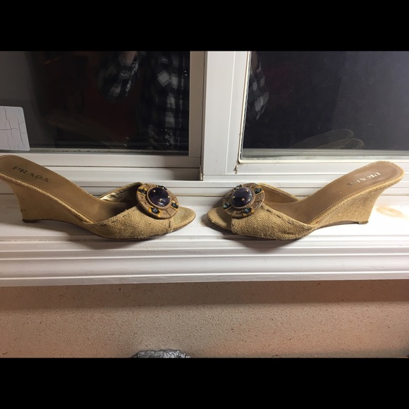 Prada Open Back Wedges - Picture 2 of 4