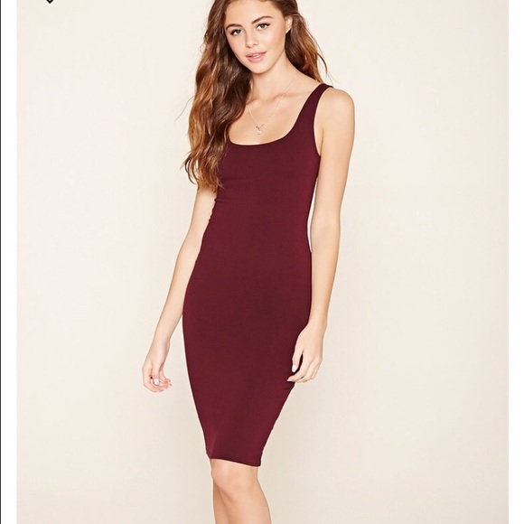 Forever 21 Dresses & Skirts - Wine midi dress
