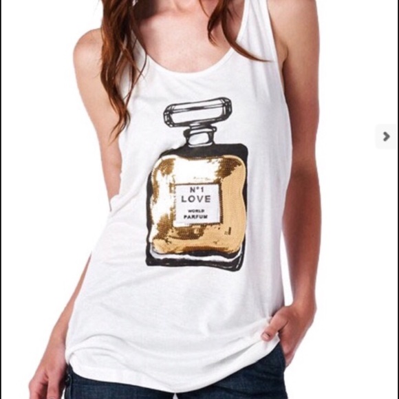 Boutique Tops - LAST !! Perfume Tank Top