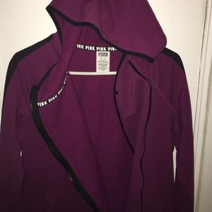 VS Pink xs high/low side zip hoodie