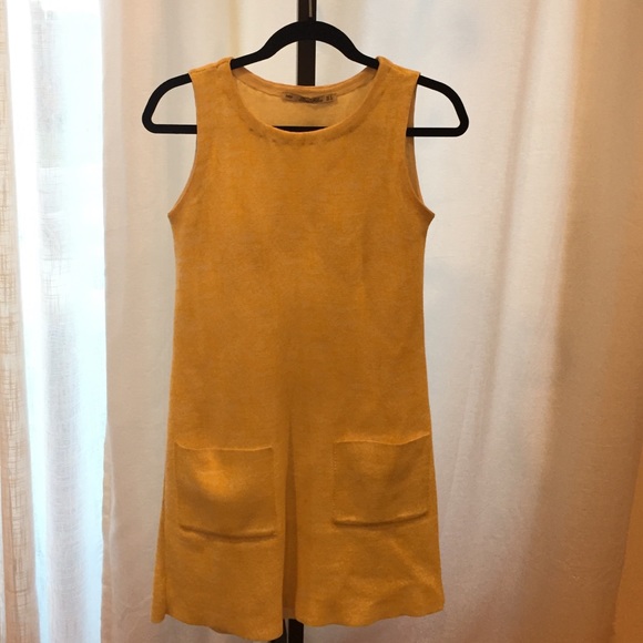 Zara Yellow Knit Dress