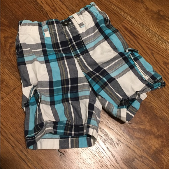 3T boys plaid shorts
