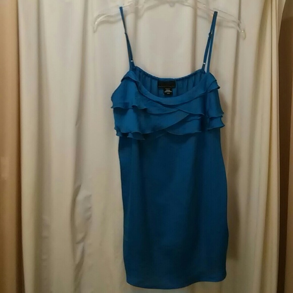 Teal Blue Blouse/Cami - Picture 2 of 4