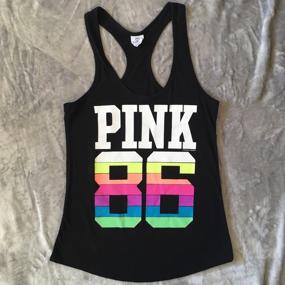 VS Pink Racerback Tank Top