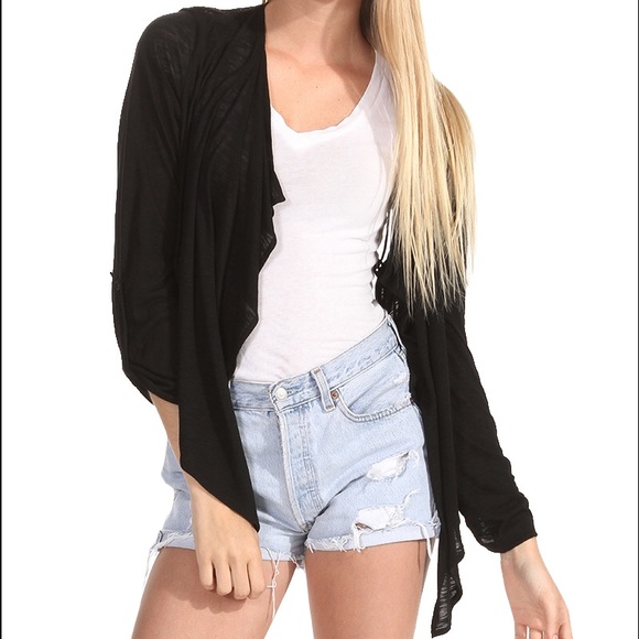 Pleasant Surprise Crochet Back Jacket - Picture 2 of 4