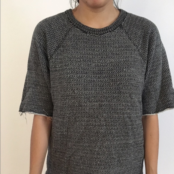 Isabel Marant Grey Melange Sweatshirt Top